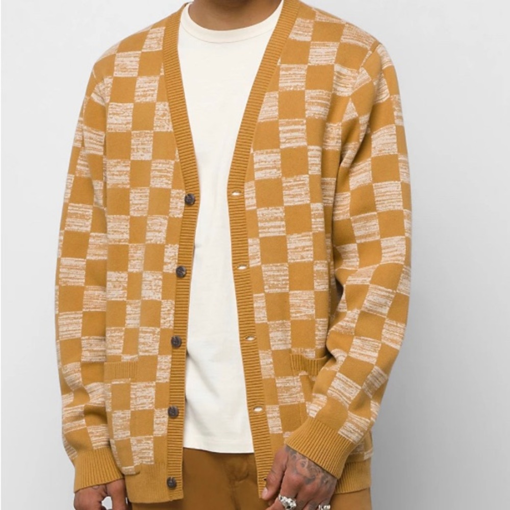 VANS checkered cardigan